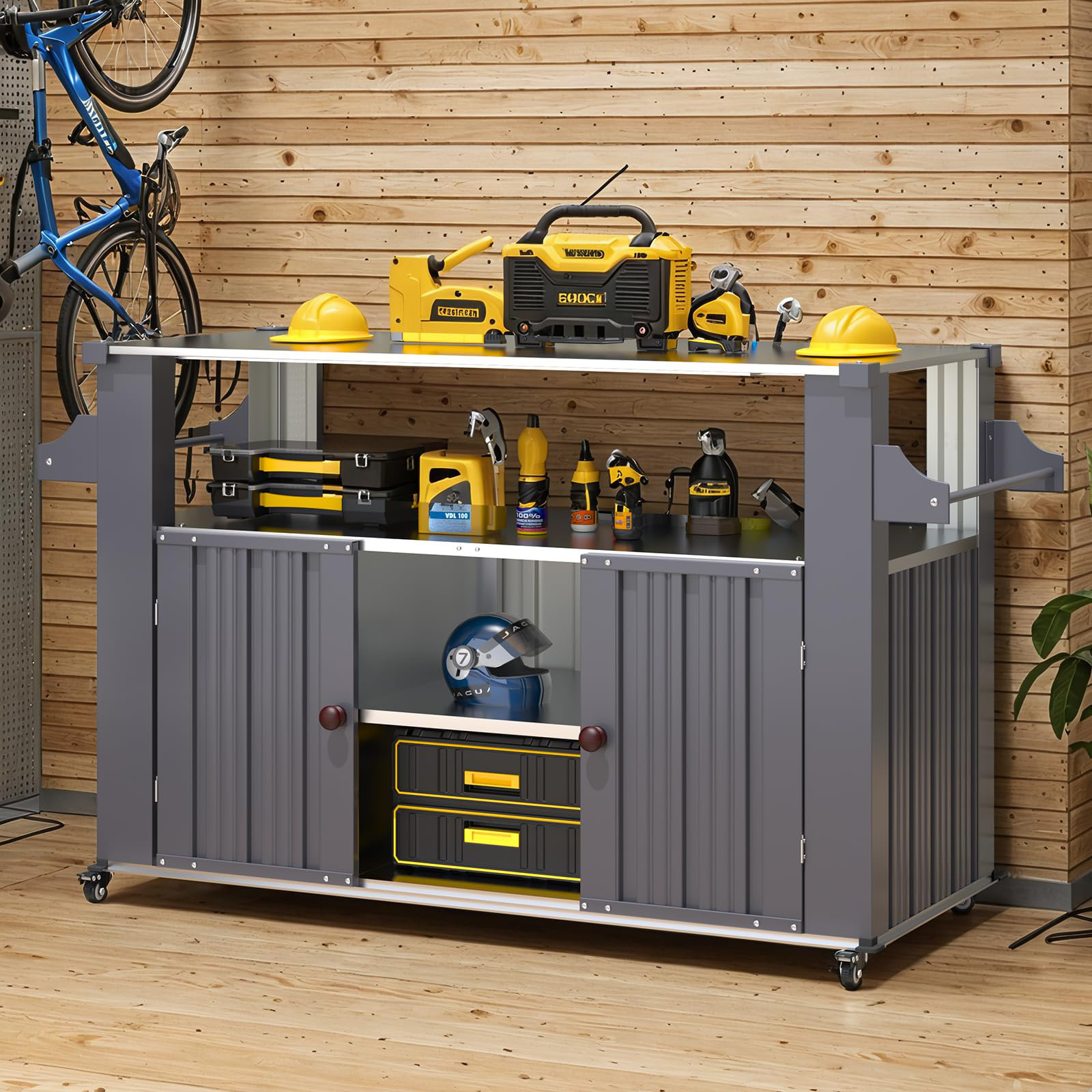 Outdoor+Grill+Table+Cart+With+